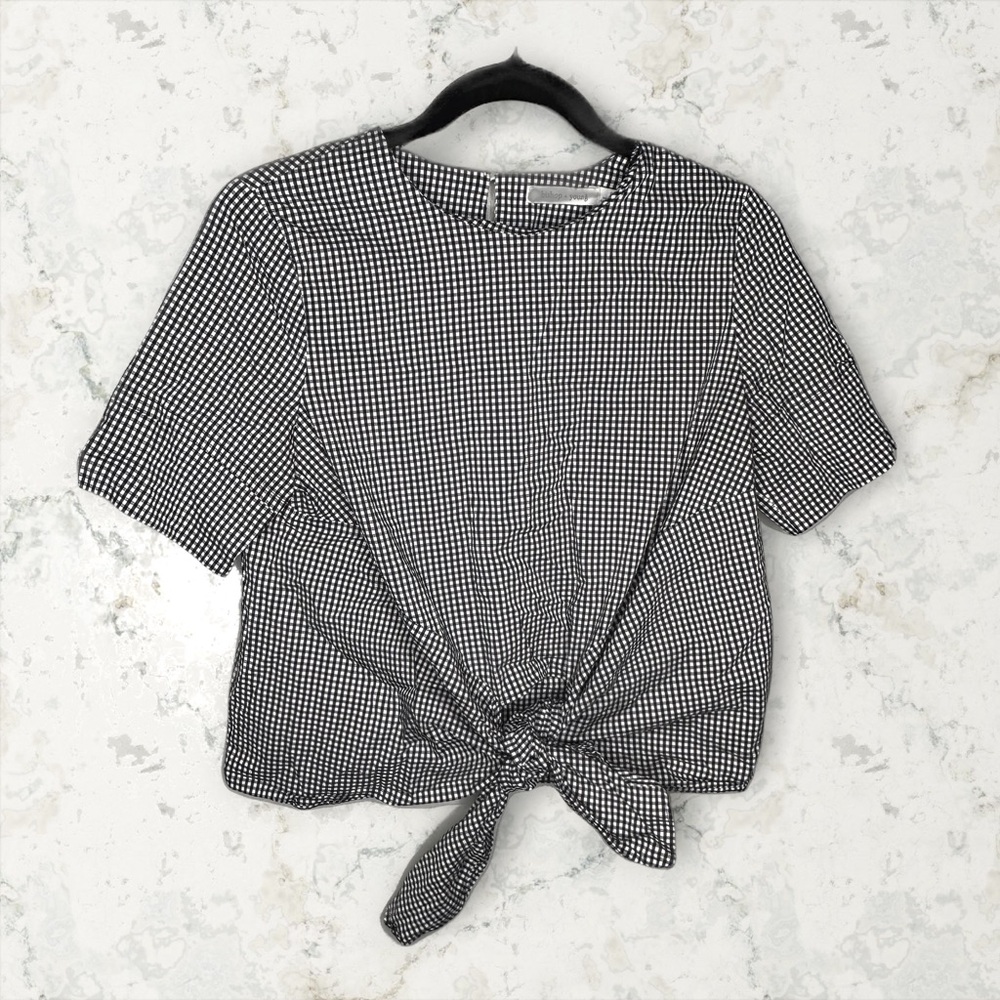 Bishop + Young Gingham Tie Top
